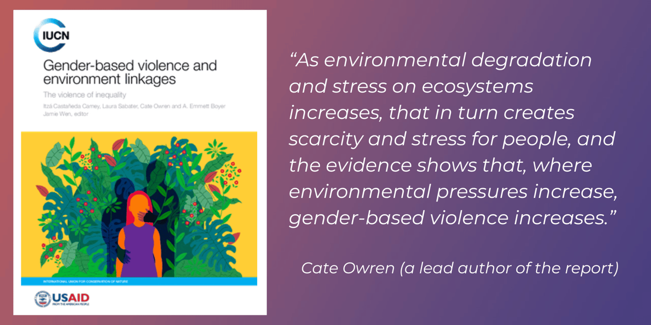 Gender Based Violence Gbv Linked To Climate According To Iucn Report